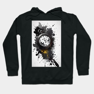 Ink Style Pocket Watches Hoodie